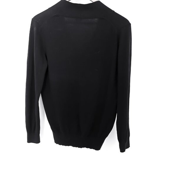 J. Crew Shawl Collar V Neck Sweater Women’s Medium Black - Picture 5 of 9